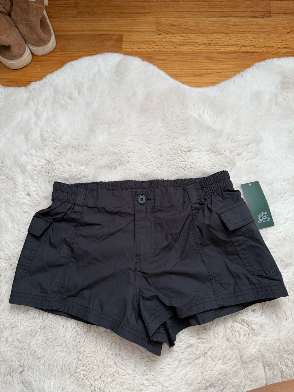 Wild Fable Black Cargo Shorts